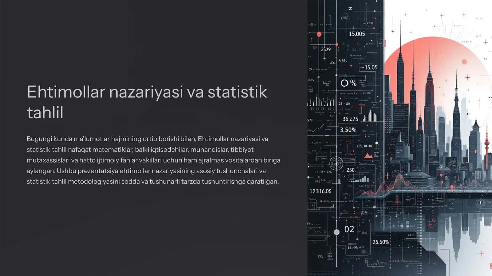 Ehtimollar nazariyasi va statistik tahlil