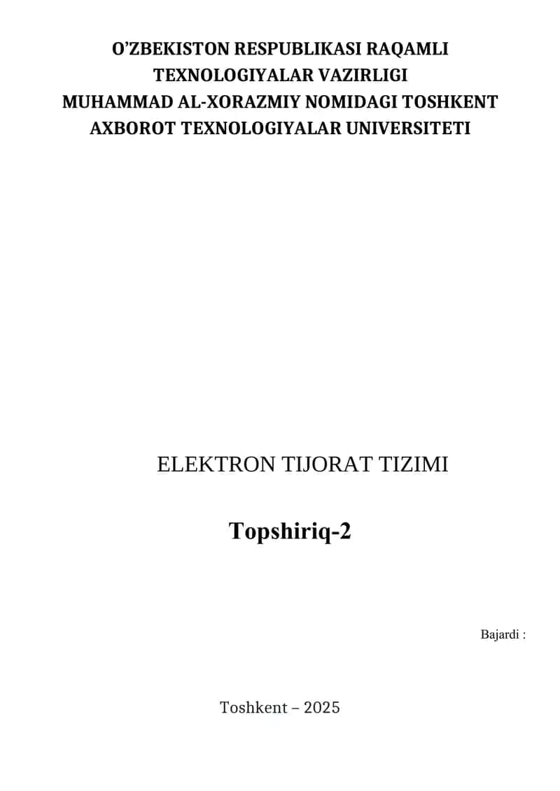 Elektron Tijoratning Huquqiy Asoslari
