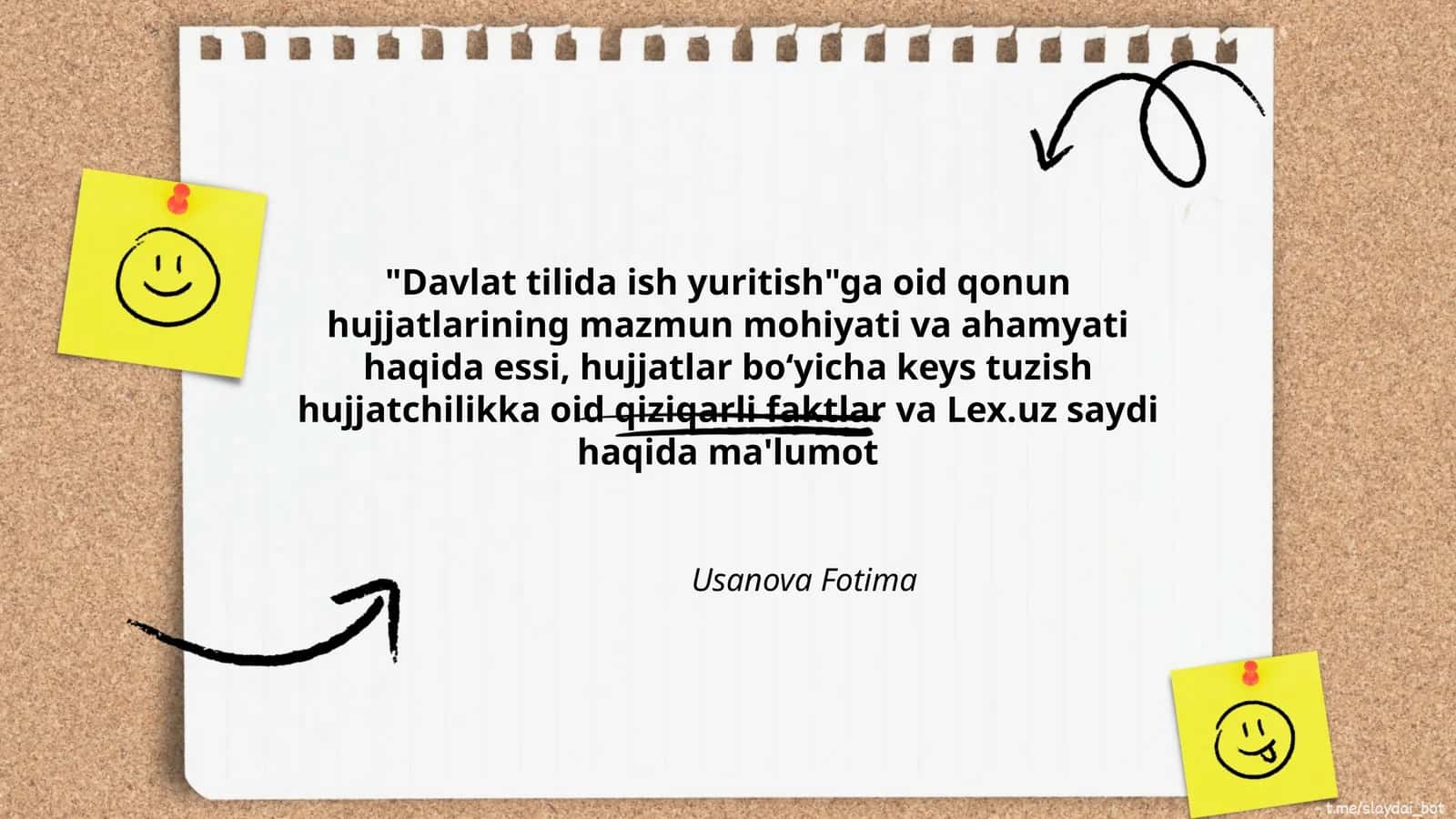 Davlat tilida ish yuritish
