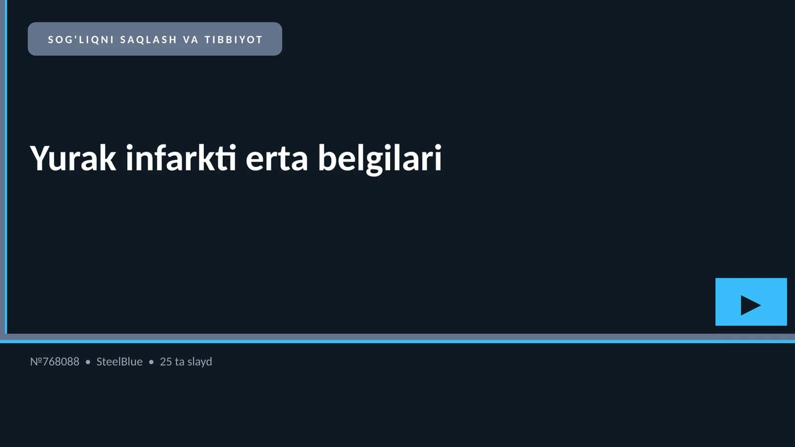 Yurak infarkti erta belgilari