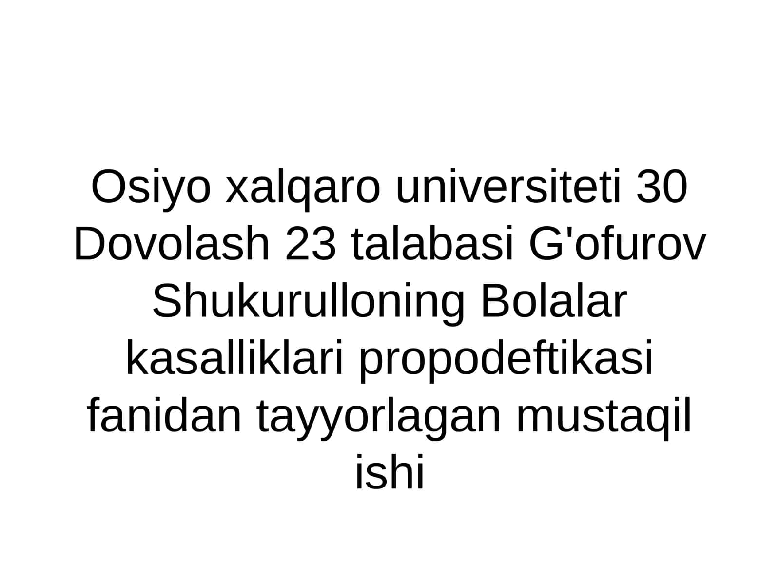 Bolalarda ich qotishi