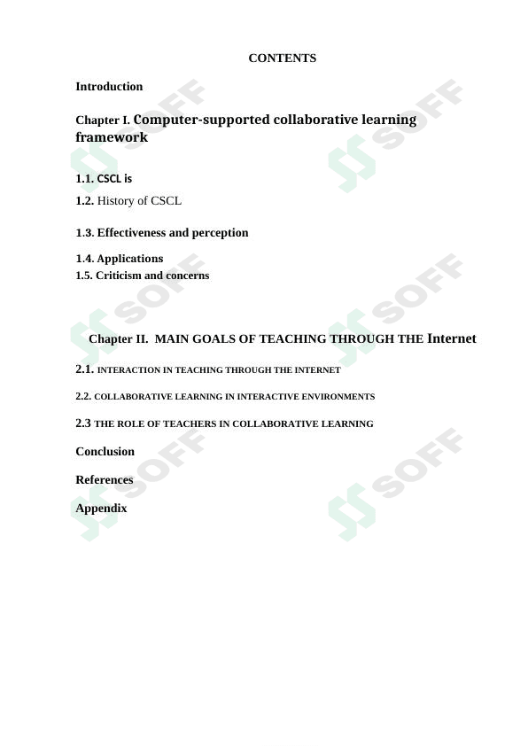 Computer-supported collaborative learning framework