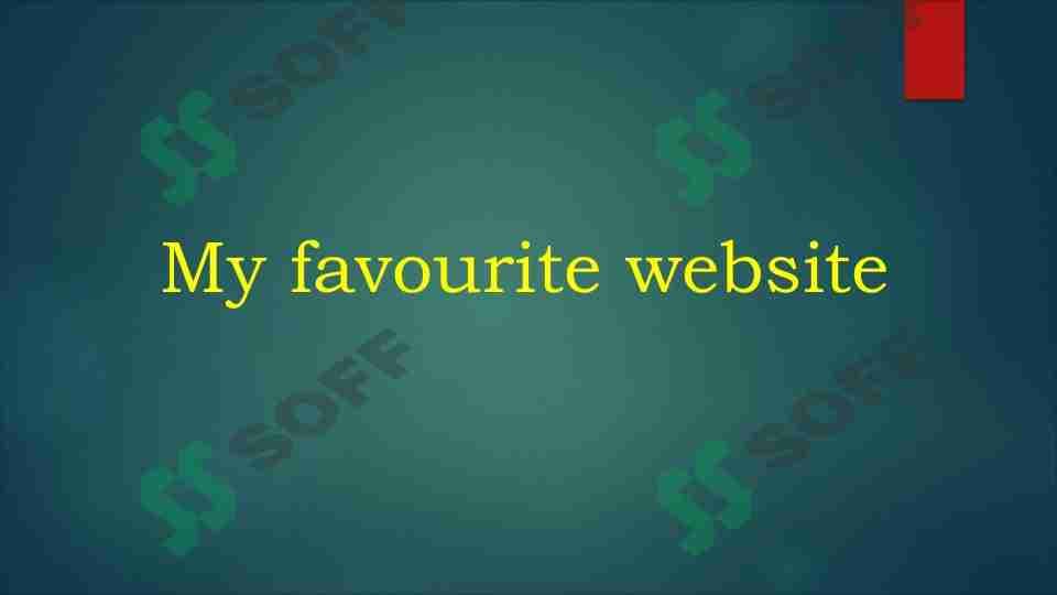 My favourite website