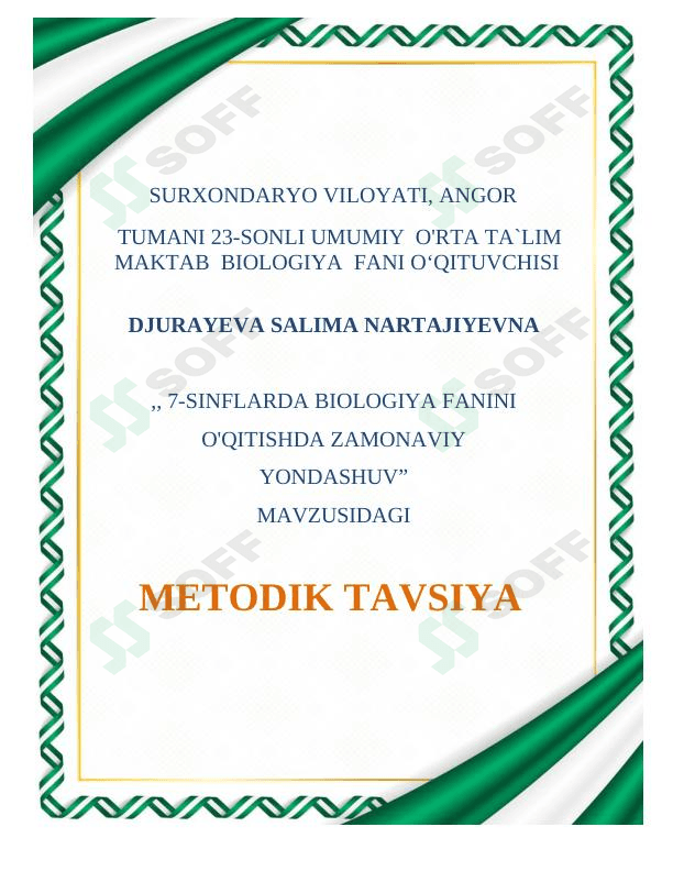 Metodik tavsiya