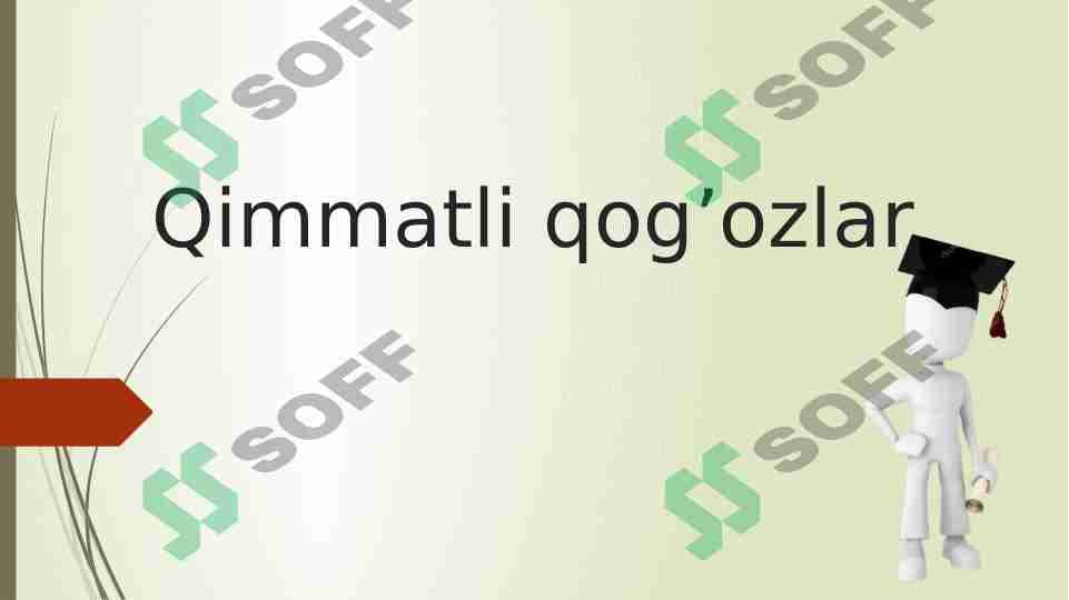 Qimmatli qog'ozlar