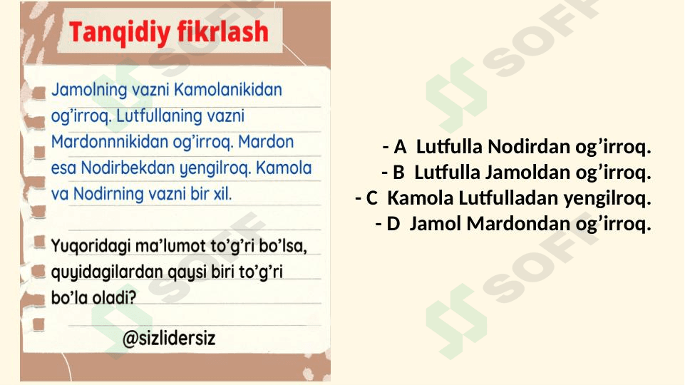 Tanqidiy fikrlash