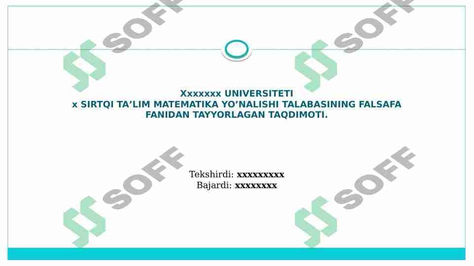 QADRIYAT TUSHUNCHASINING MA'NOSI VA UNING UMUMIY TAVSIFI