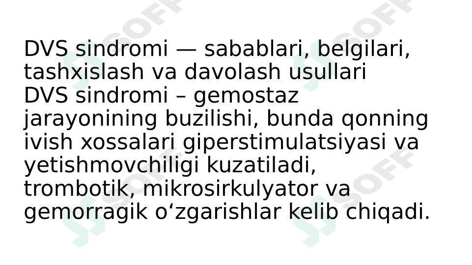 DVS sindromi
