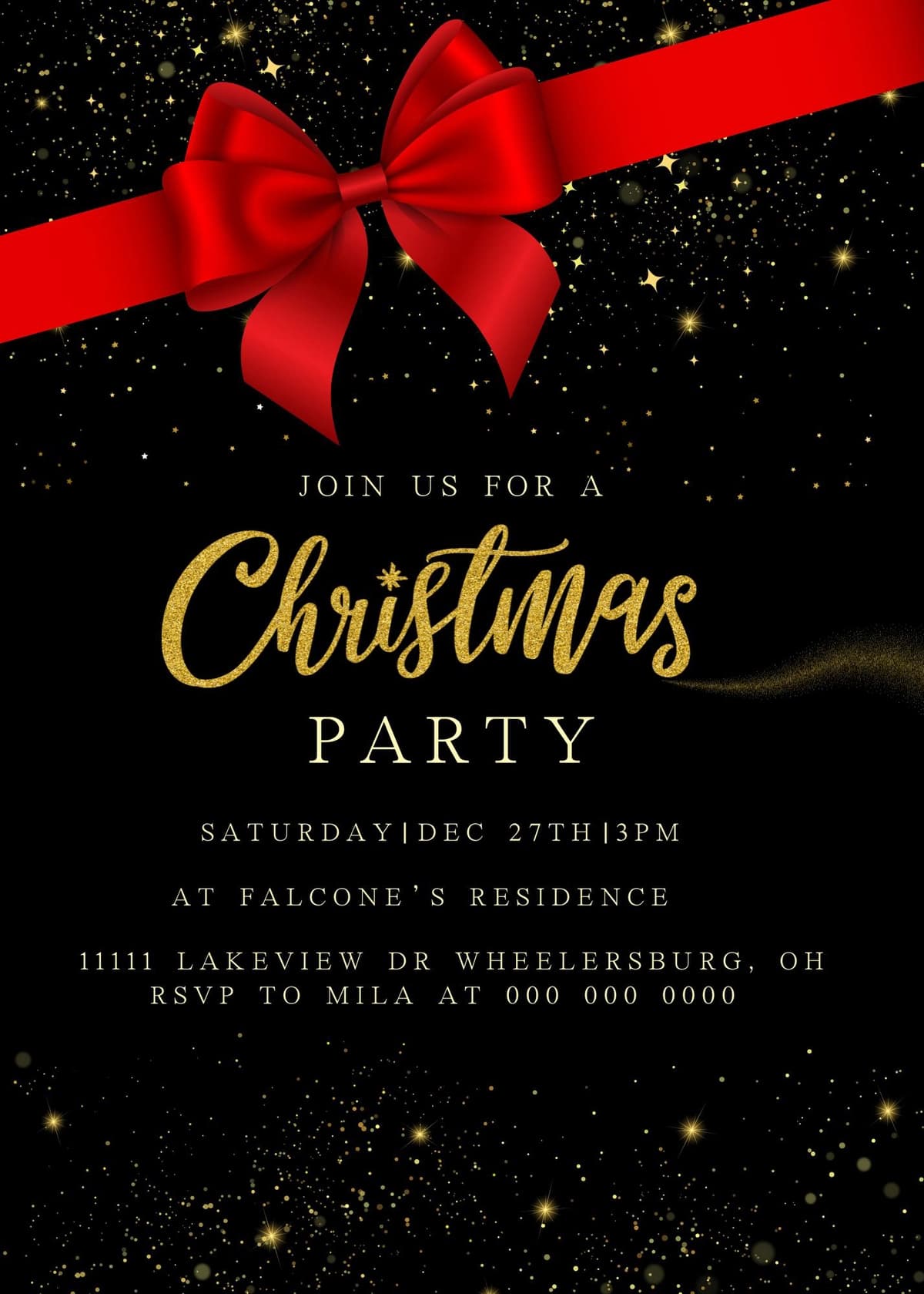 Rojdestvo ziyofatiga taklifnoma bolalar Rojdestvo partiyasiga taklifnoma tahrirlanishi mumkin | Christmas party invitation kids christmas party invitation editable