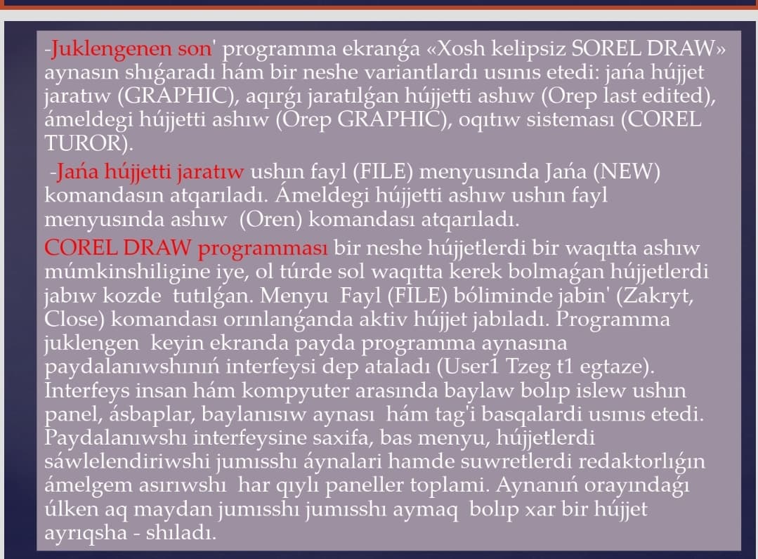 Corel Draw programmasi