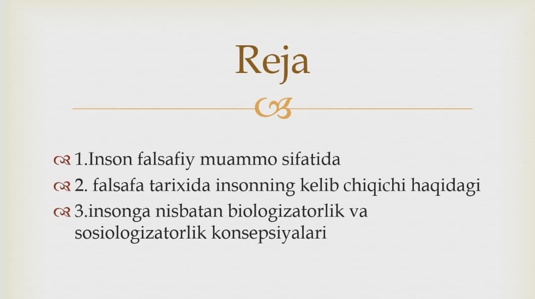 Charq va G’arb falsafasida inson  masalasi