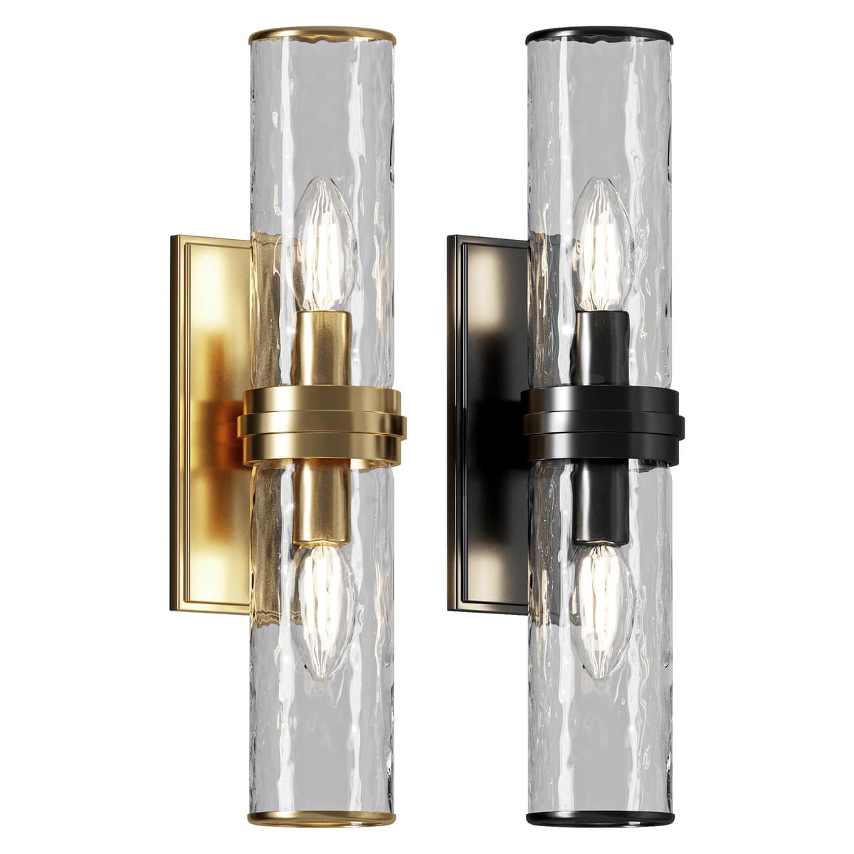 Eleanor Modern Double Glass Wall Sconce