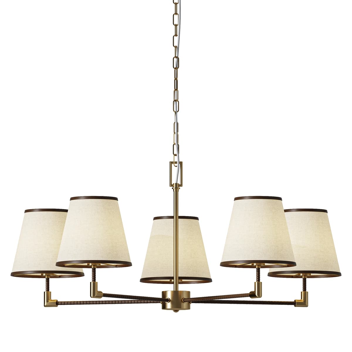 Gonzalez Modern 5 Light Textile Chandelier