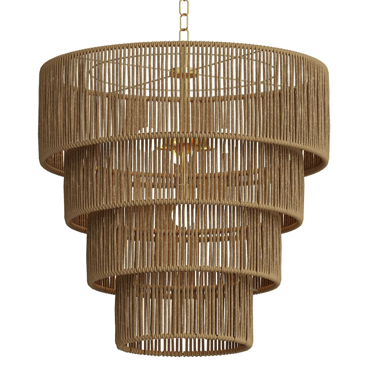 Aleris Tiered Rattan Pendant Light