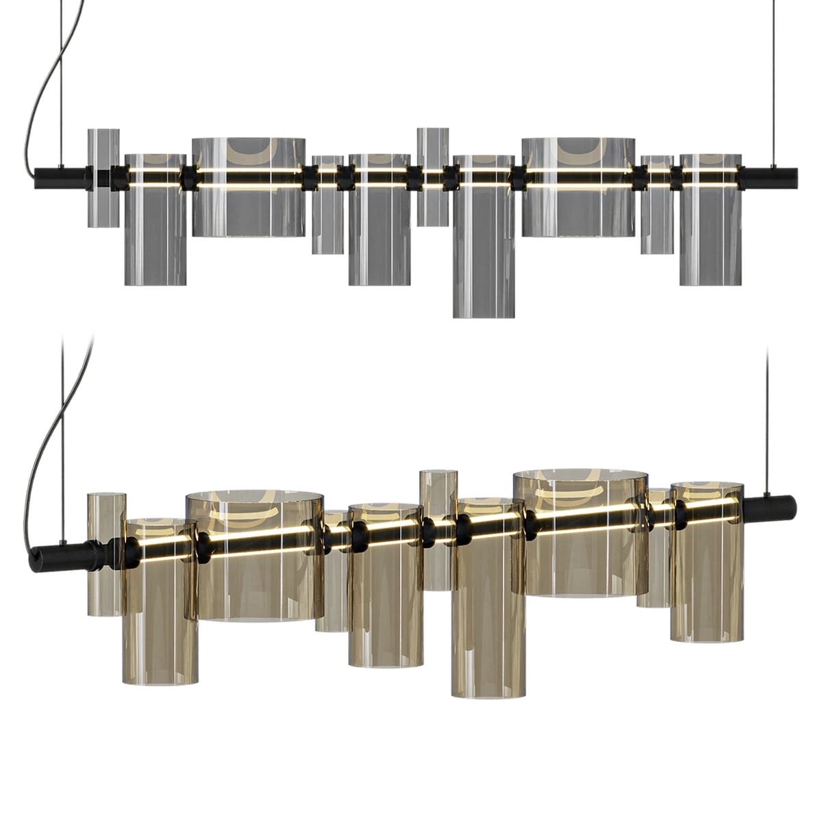 Oluce DANCING GLASS LED Glass Pendant Light