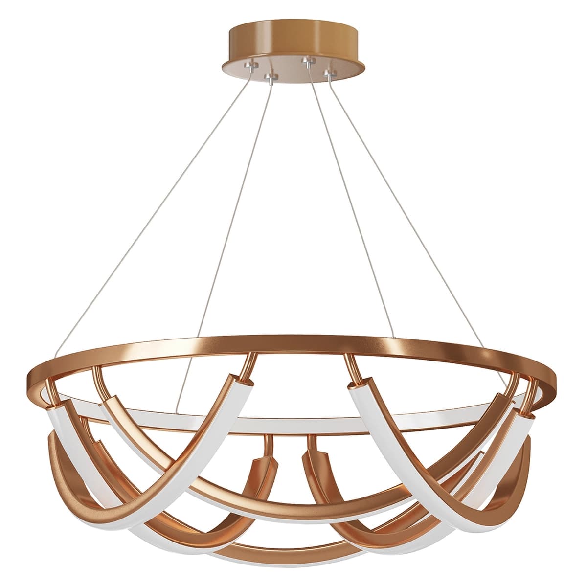 Close Bond Rose Gold LED Chandelier