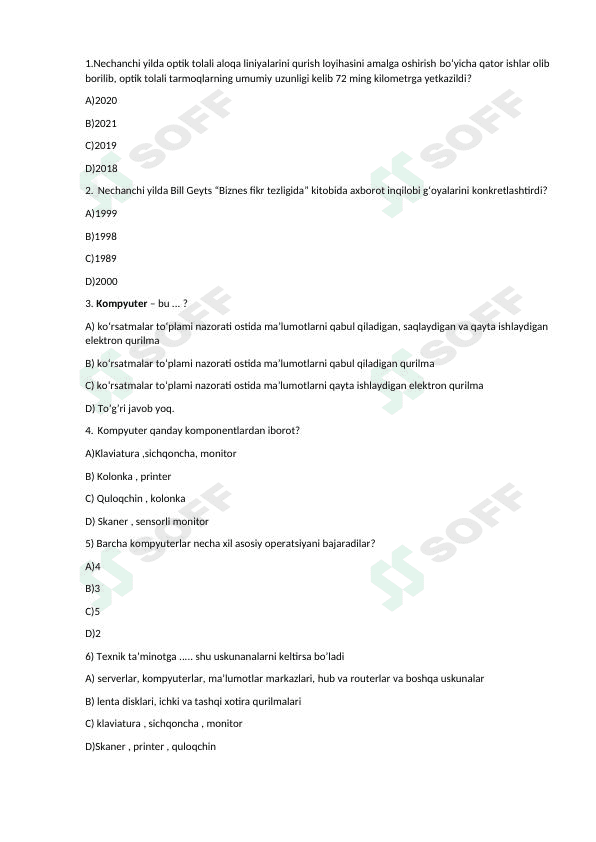 Iqtisodiyotda_axborot_kommunikasiya_texnologiyalari_va_tizimlari mavzusidagi 300 test