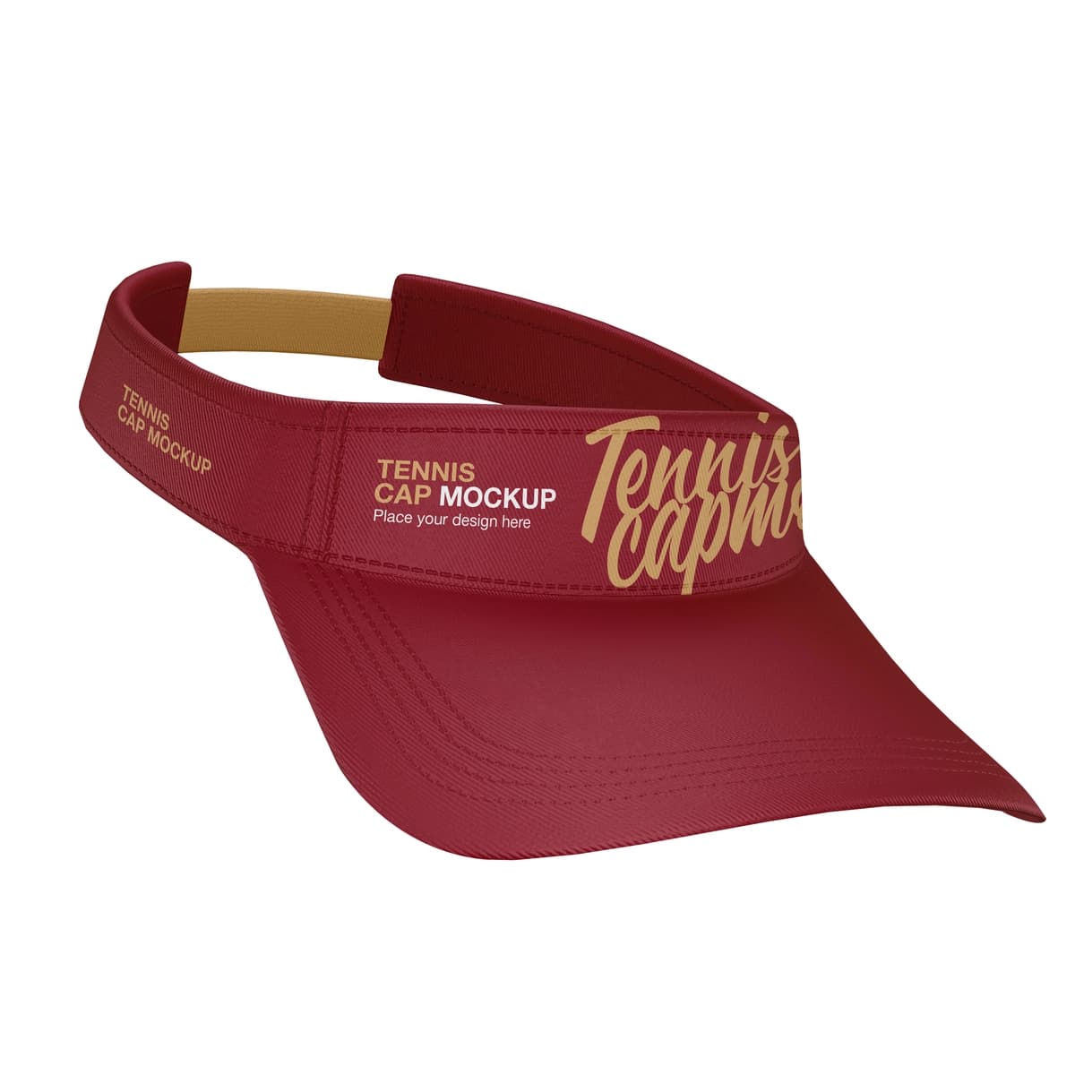 Qizil tennis ko'zoynagi maketi | Red tennis visor mockup