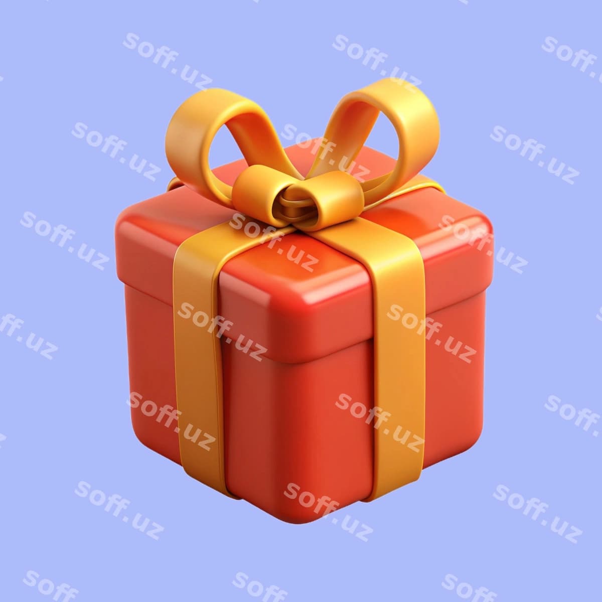 3D sovg'a qutisi ikonka illustratsiyasi | 3d gift box icon illustration