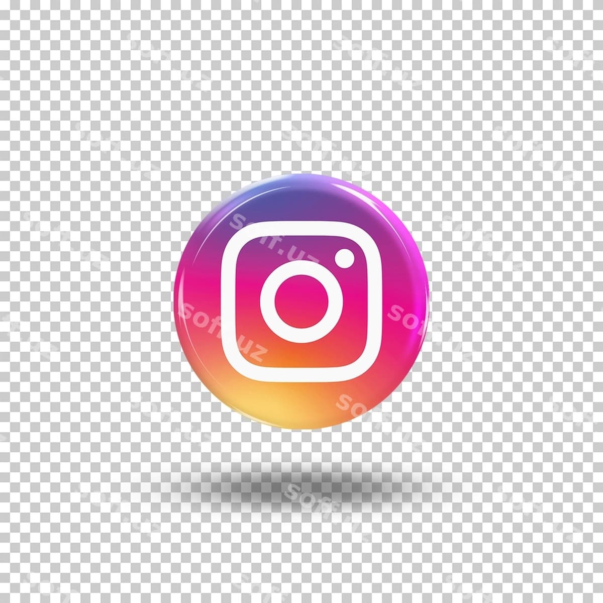 3d instagram belgisi psd | 3d instagram icon psd