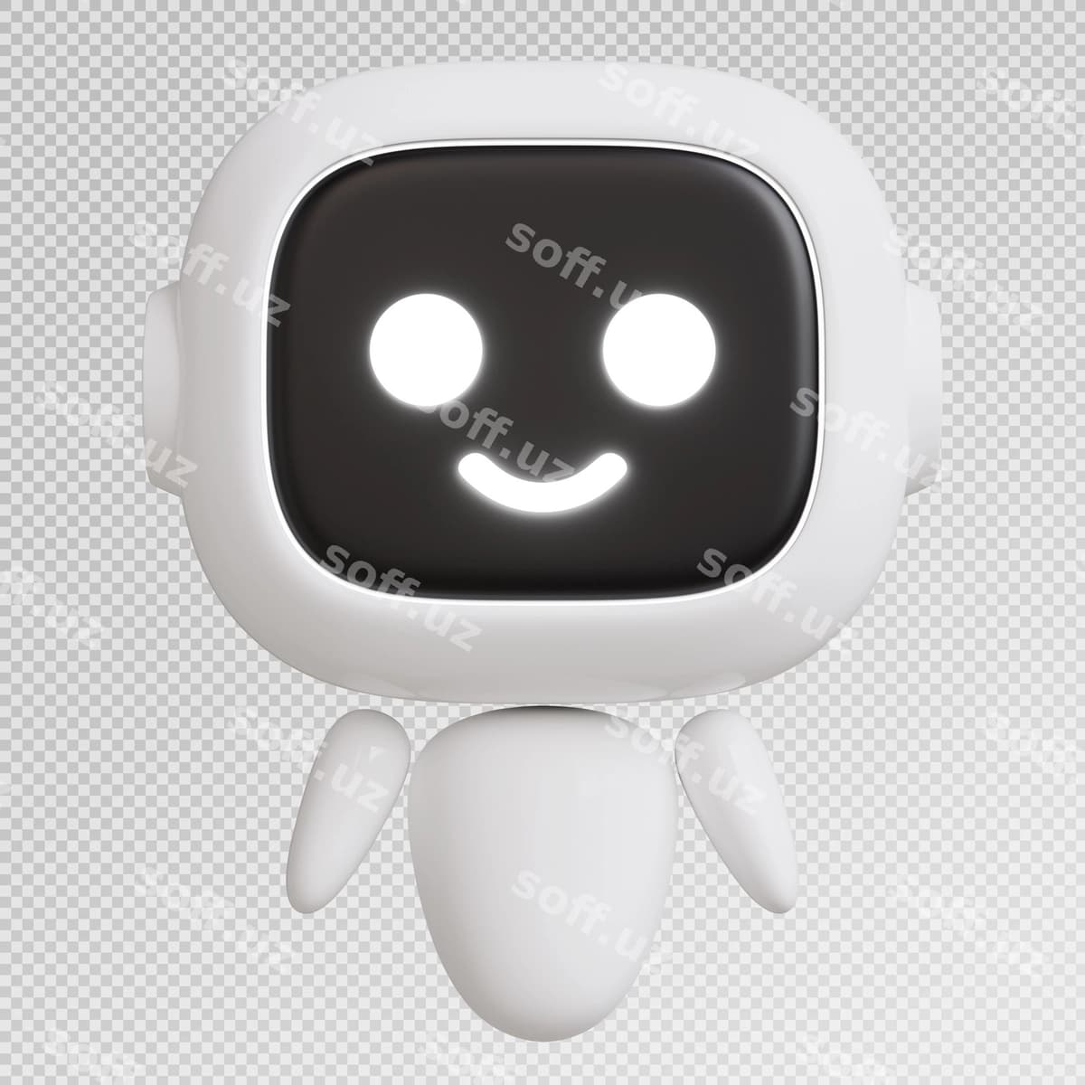 3d render sevimli robot qo'l harakati bilan | 3d render cute robot with hand gesture