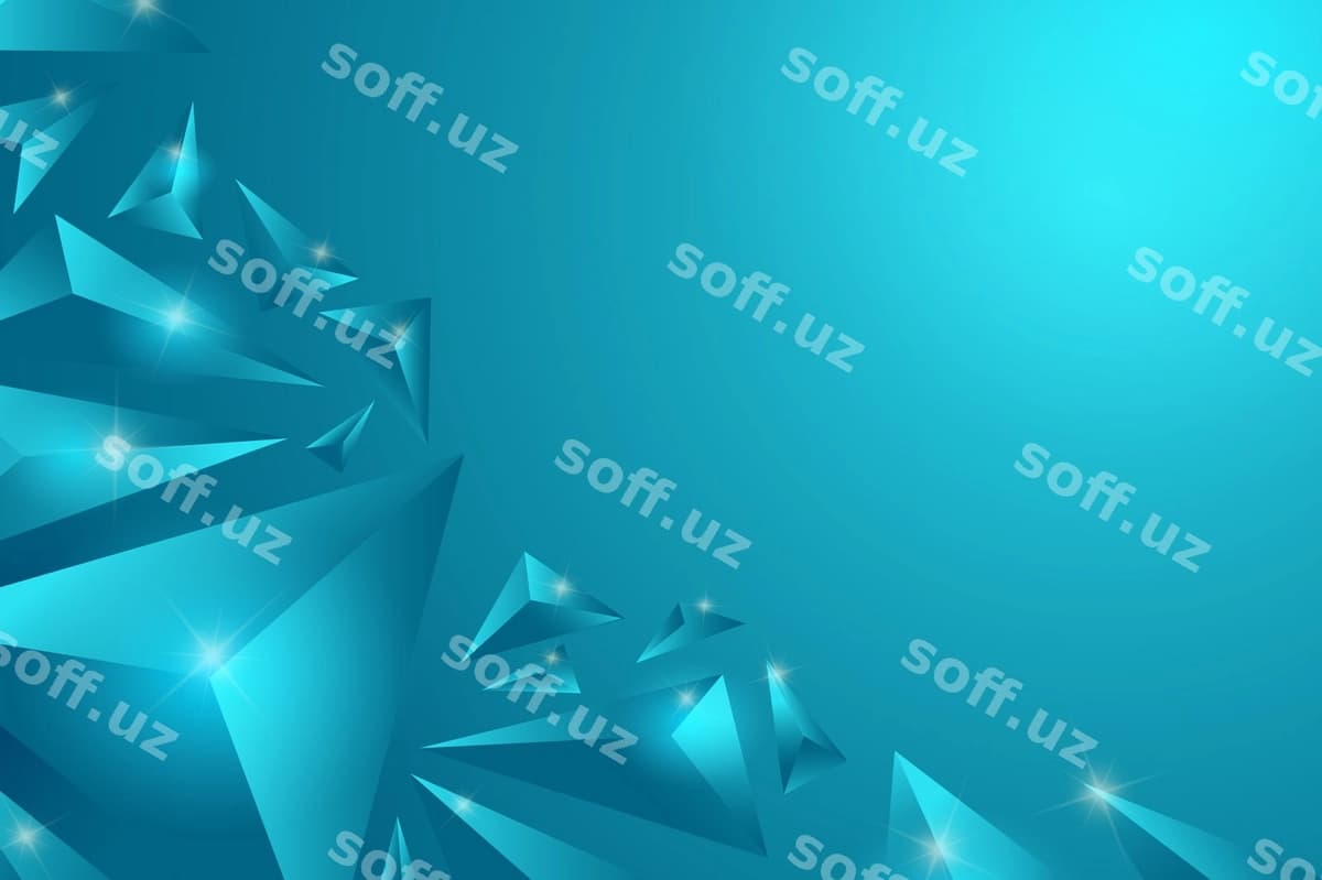 3d uchburchak yashil ko'k kontsept orqa fonda | 3d triangle turquoise concept background