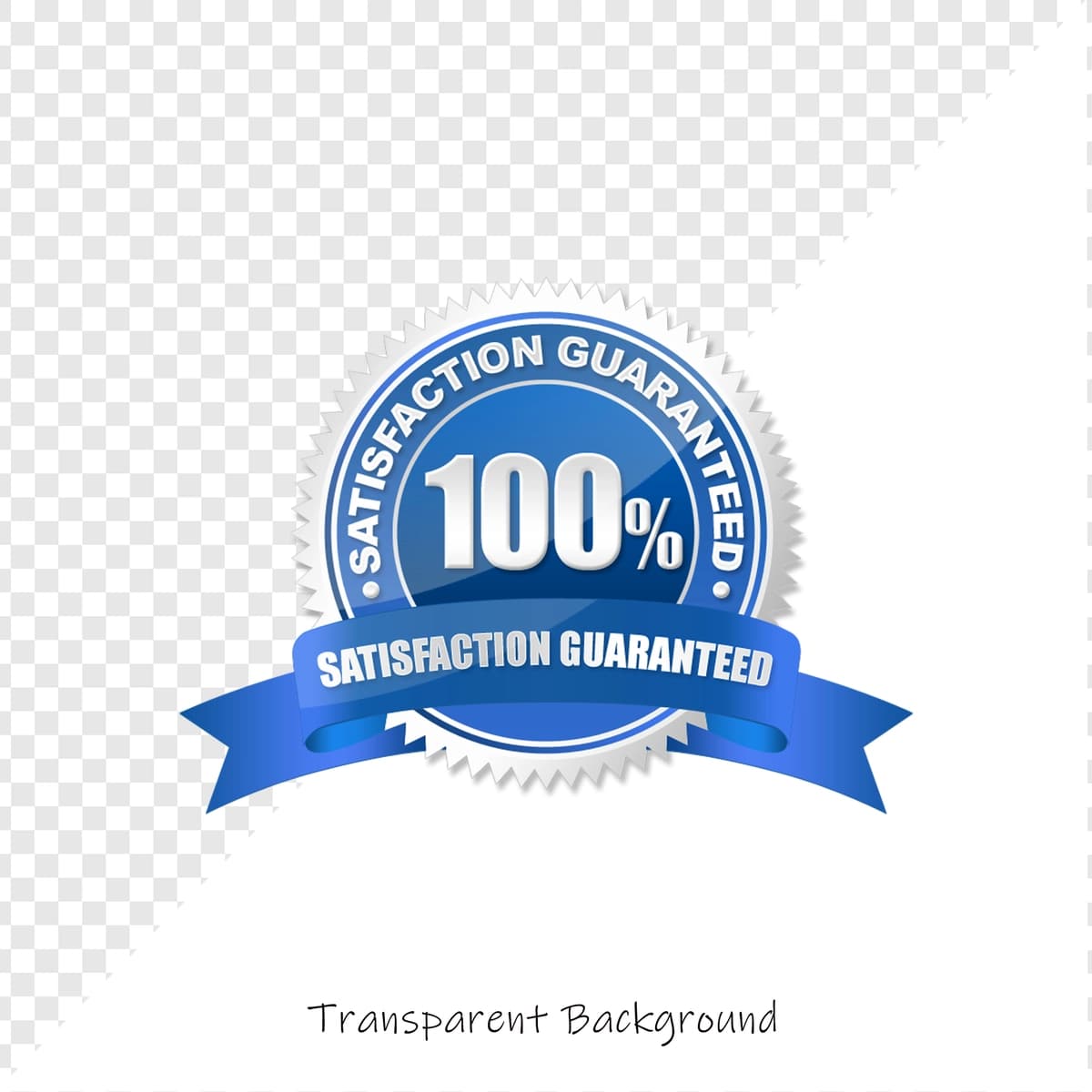 Qoniqish kafolatlangan nishon | Satisfaction guaranteed badge