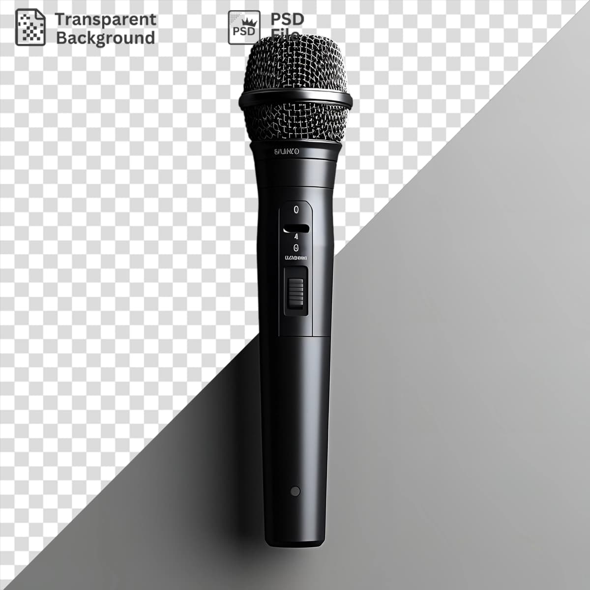 Psd rasm realistik fotografik opera xonandalari mikrofon kulrang | Psd picture realistic photographic opera singers microphone gray