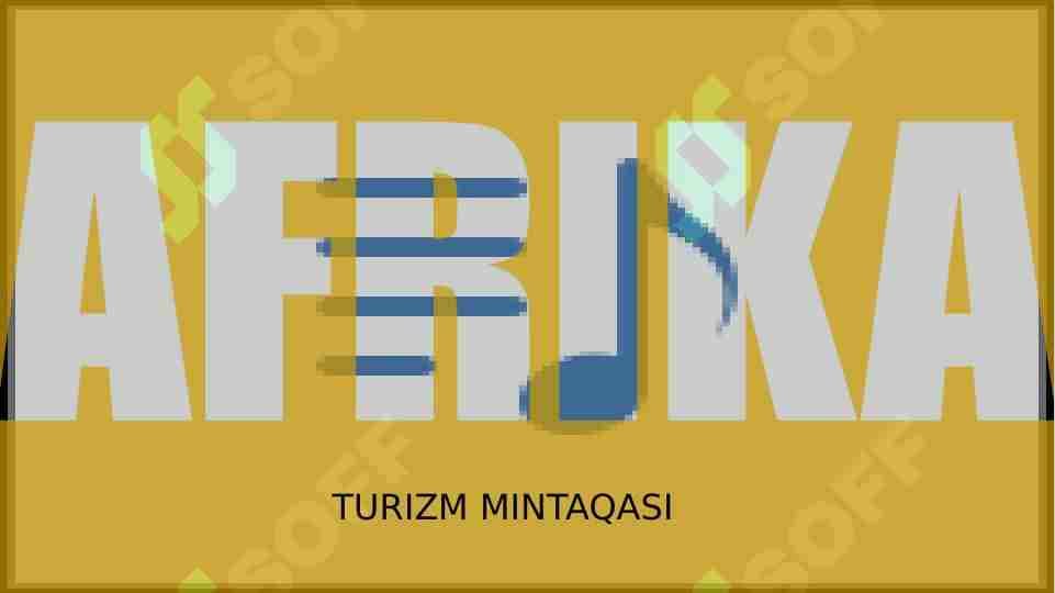 Afrika turizmi