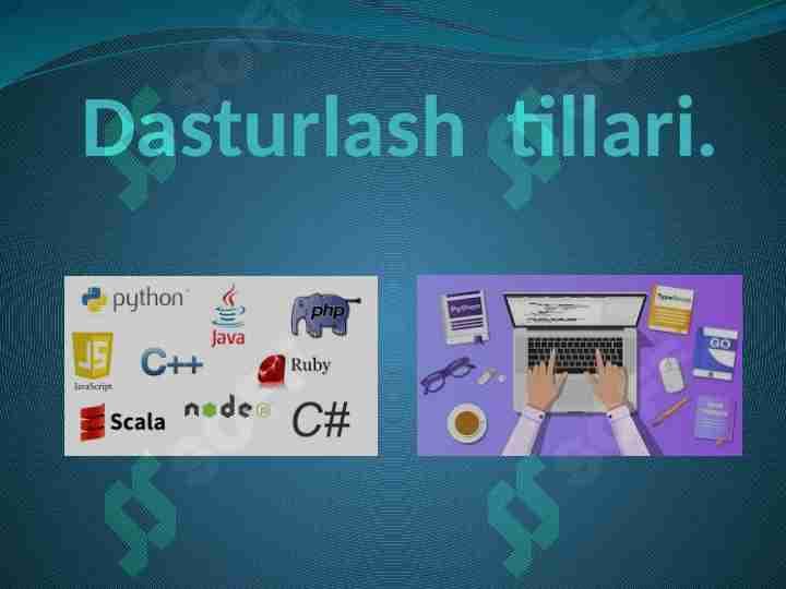 Dasturlash  tillari