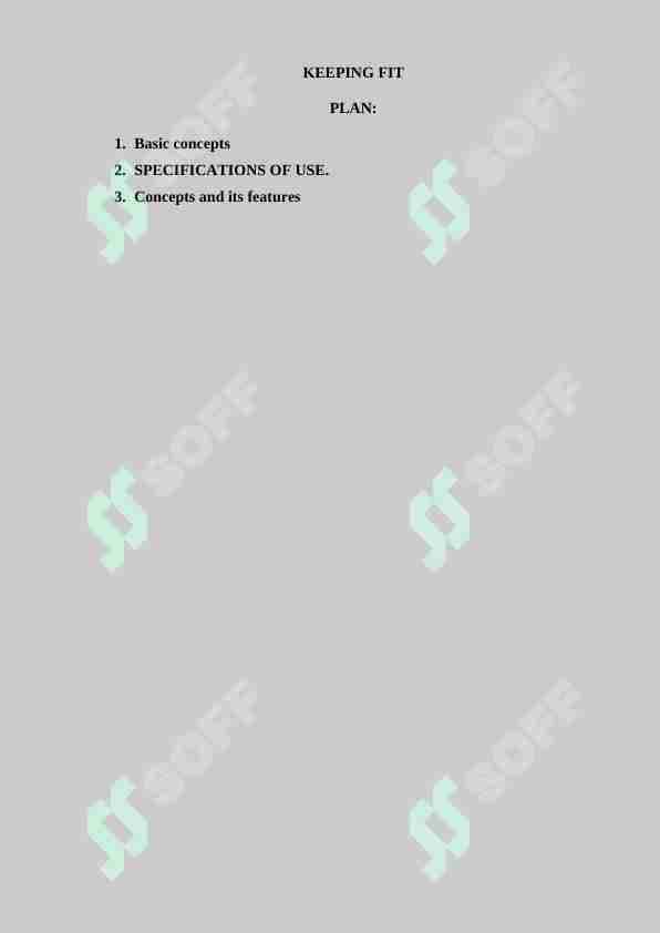 KEEPING FIT