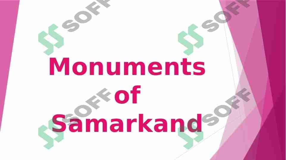 Monuments of Samarkand