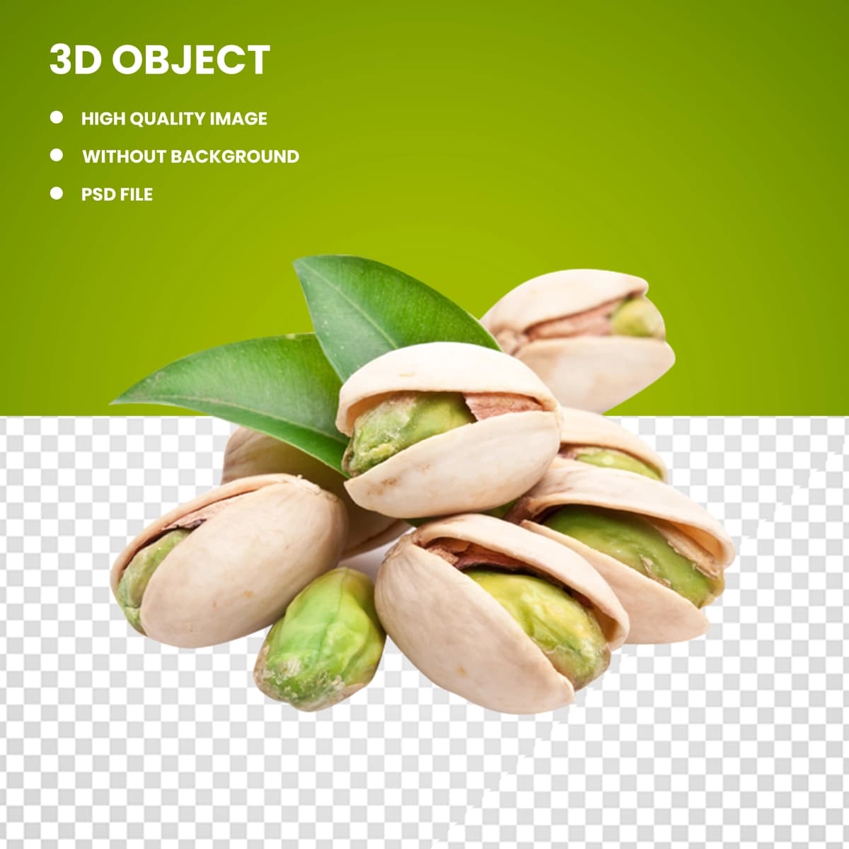 Yashil barglari bilan yong'oq qobig'i bilan pista yong'oqlari | Pistachio nuts with nutshell with green leaves