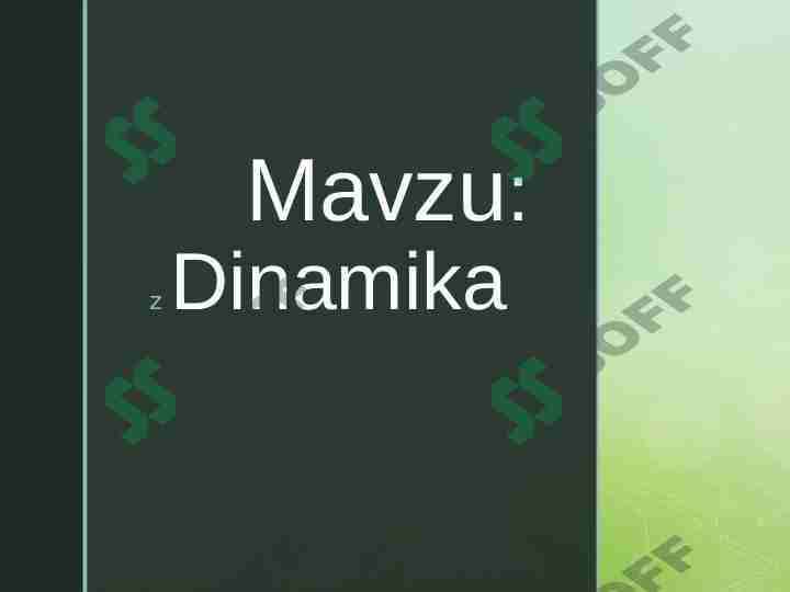DINAMIKA