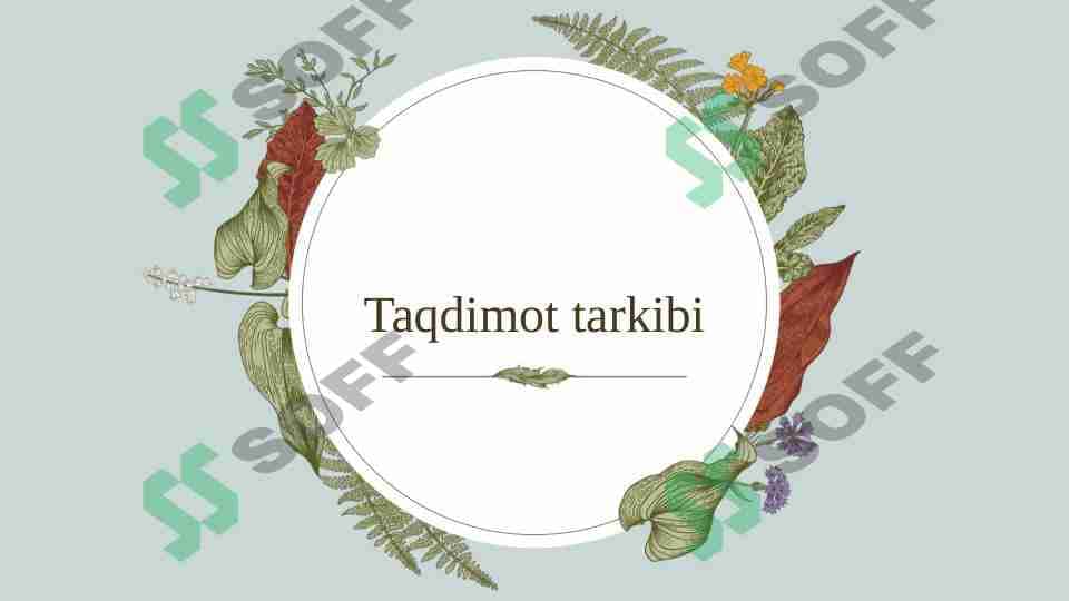 Taqdimot tarkibi