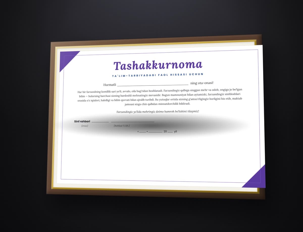 Tashakkurnoma