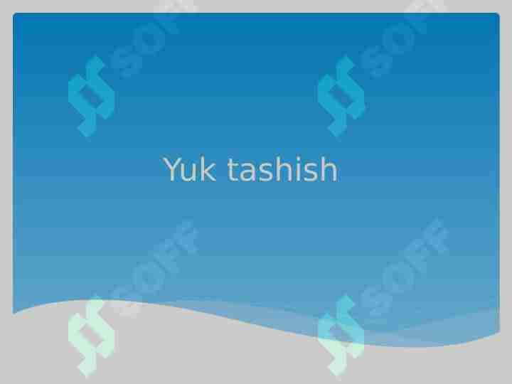 Yuk tashish
