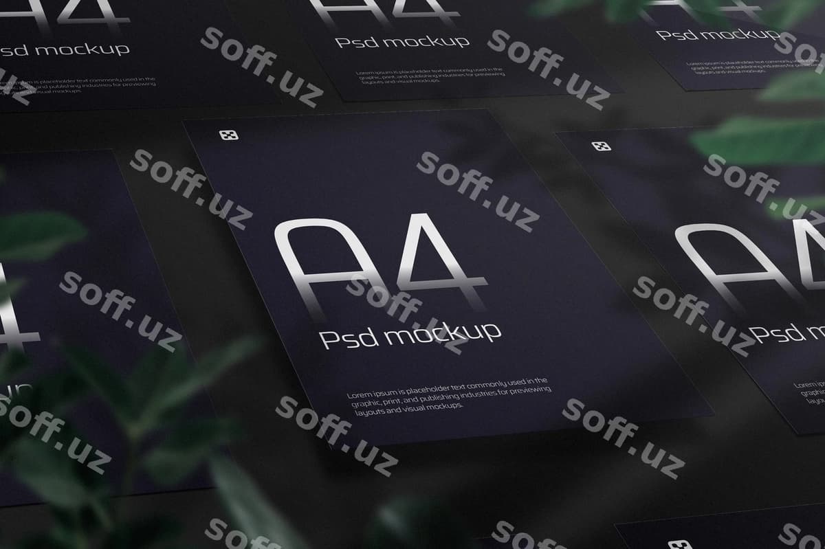 A4 namuna baland sifatli | A4 mockup high quality