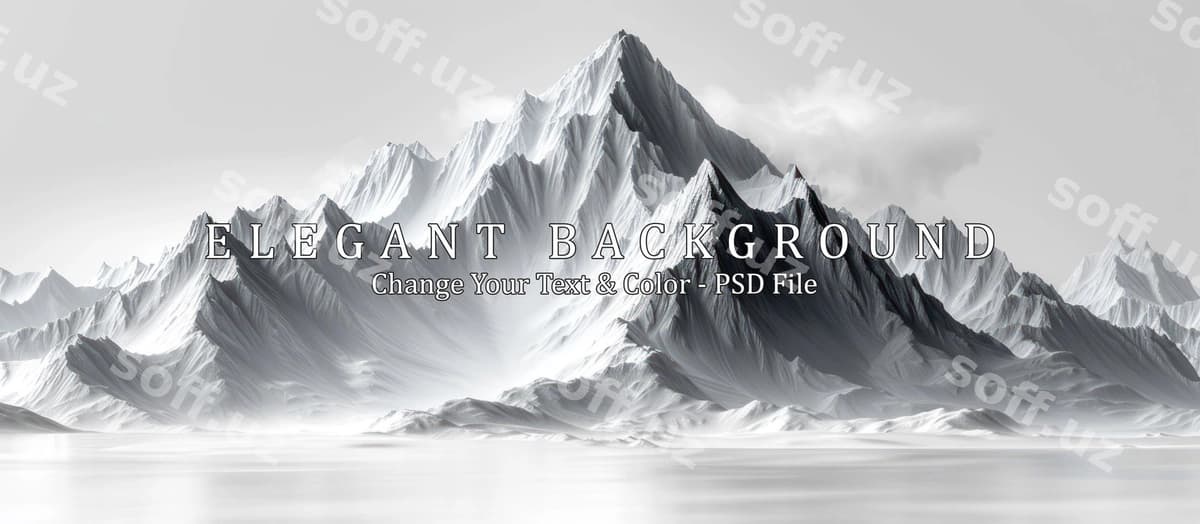 Abstrakt to'pka manzili | Abstract mountain landscape