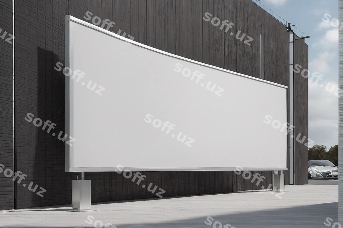 Reklama billboardi namunasi | Advertising billboard mockup