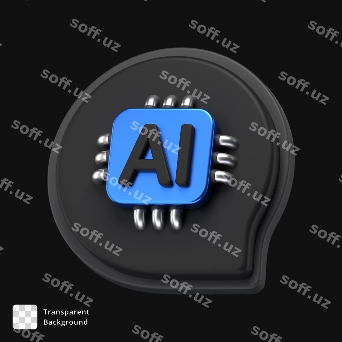 Ai chip nutq pufakchasi | Ai chip speech bubble