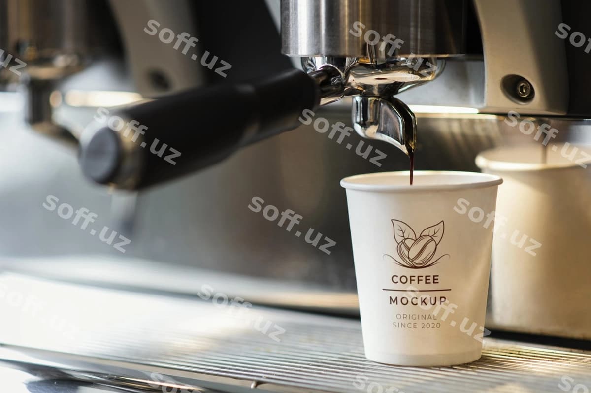 Joylashuv kofe chaynagi namunasi | Arrangement coffee cup mock up