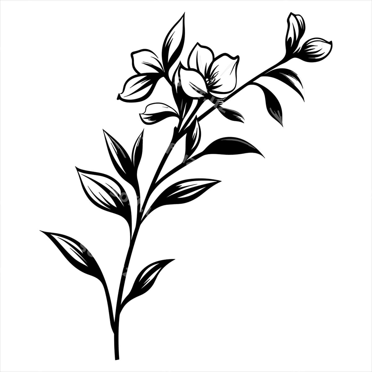 Go'zal oddiy vektor ikonka gullari | Beautiful simple icon vector flowers