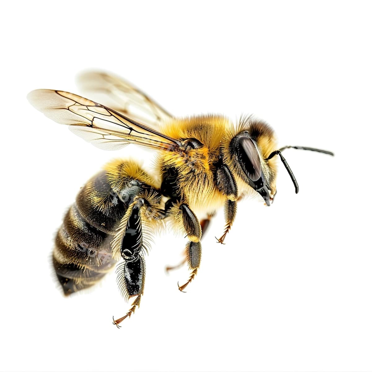 Asal oq orqa fonda | Bee white background