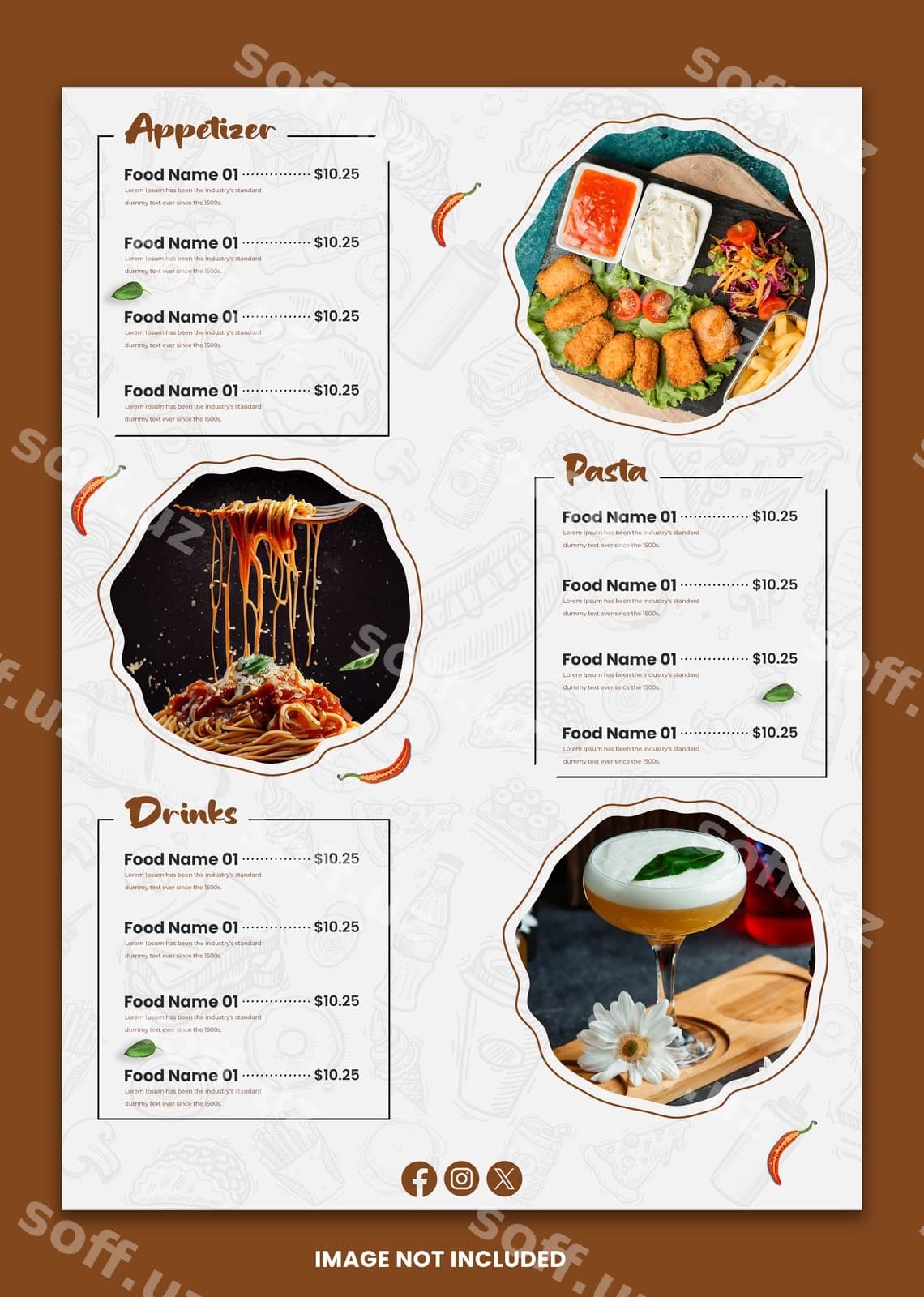 Eng yaxshi ovqat menyusi shabloni restoran dizayni | Best food menu template design restaurant