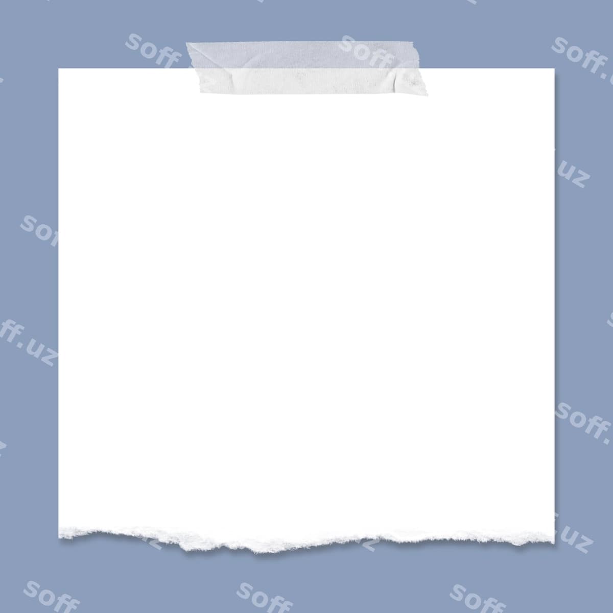 Bo'sh oq qog'ozdagi eslatma band qilingan fon | Blank white paper note taped background