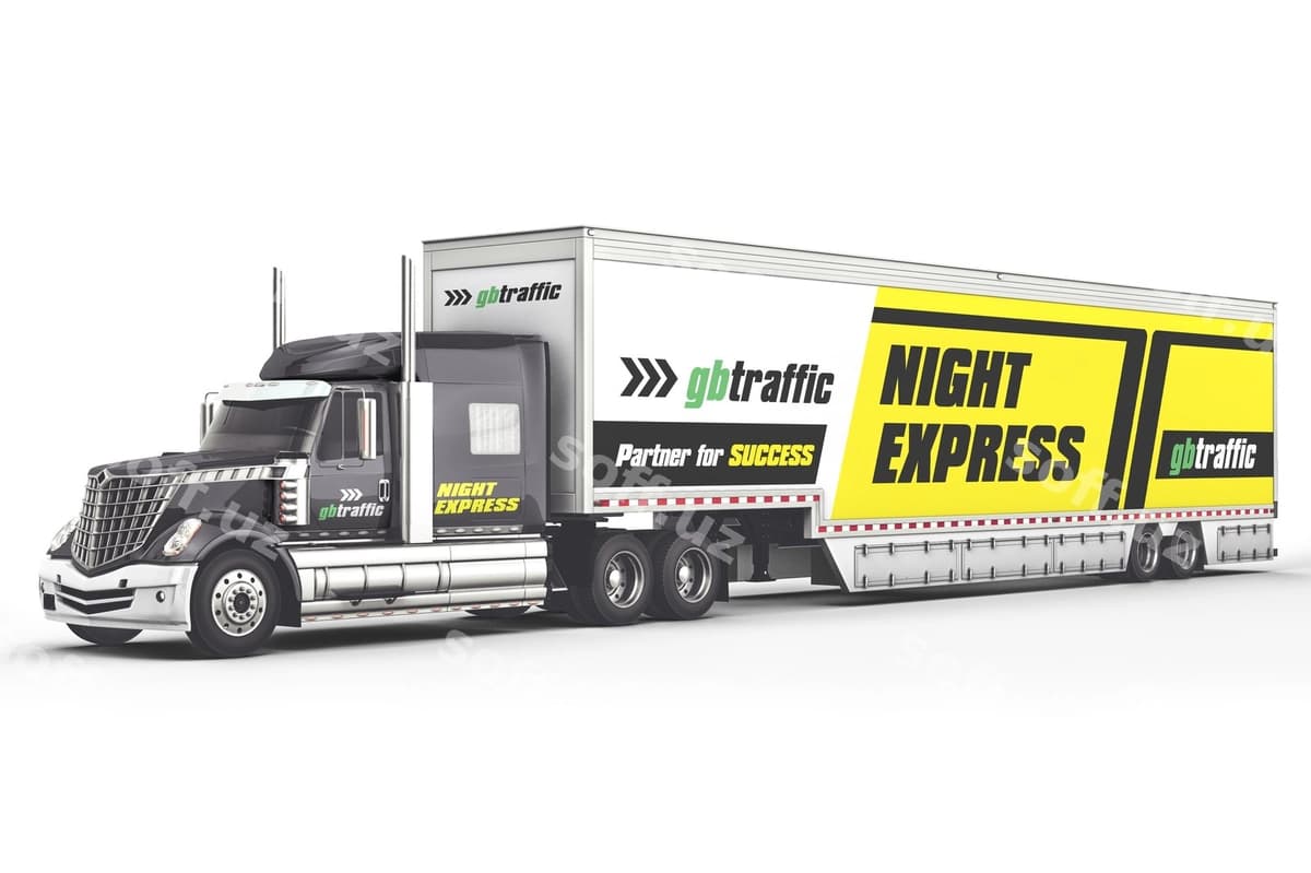 Brending yuk avtomobili mockup | Branding truck mockup