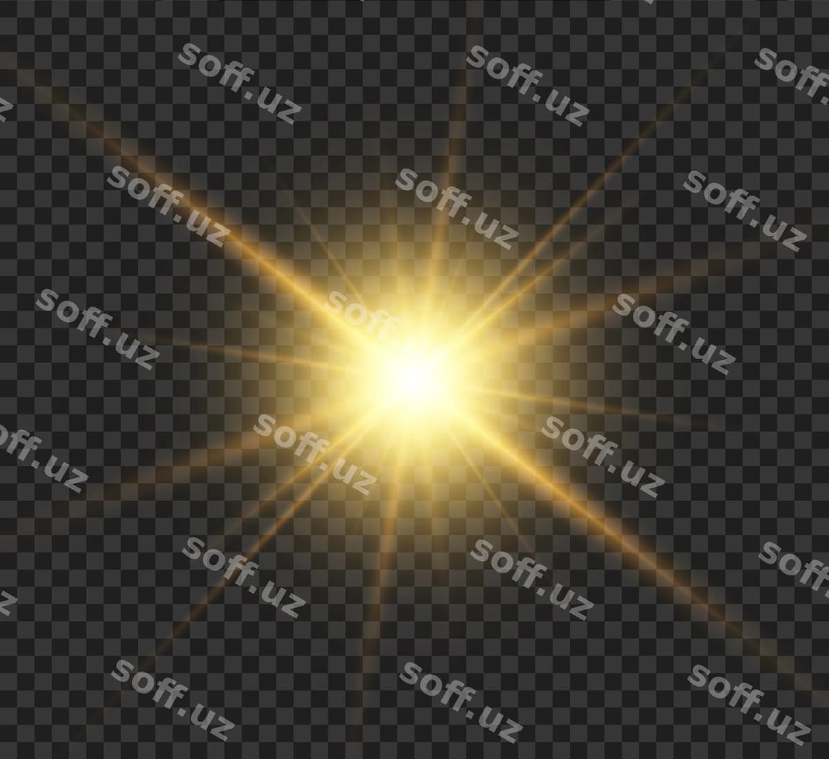 Yorqin yulduz nuri effekti | Bright star light effect