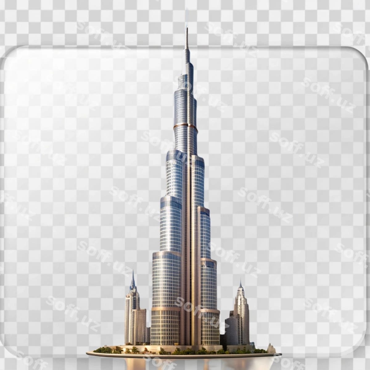 Burg Khalif shaffof fon | Burg khalif transparent background