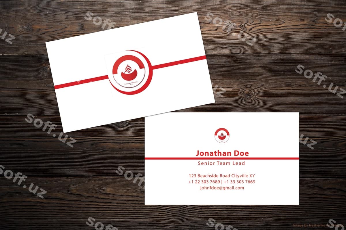 Zamonaviy biznes vizitka mockup | Business card mockup modern